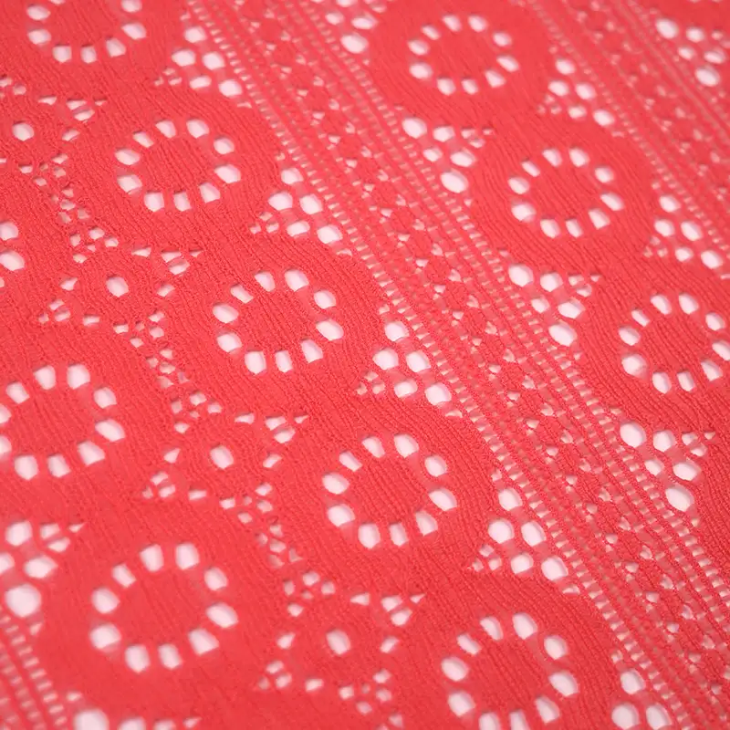 China Fabric for Shirt,T-Shirt,Skirt Lace Knit Fabric Nylon Spandex Salmon color buy from China wholesaler bulk order at wholesale price free worldwide shipping Alibaba