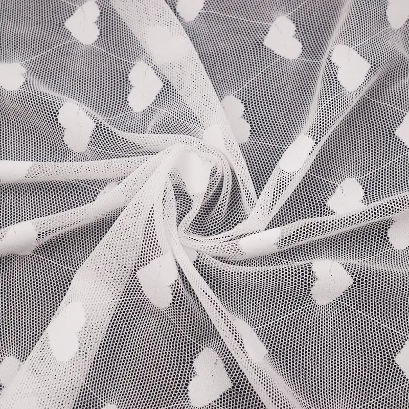 China Fabric for Shirt,Skirt Lace Knit Fabric Nylon Spandex White color buy from China wholesaler bulk order at wholesale price free worldwide shipping Alibaba