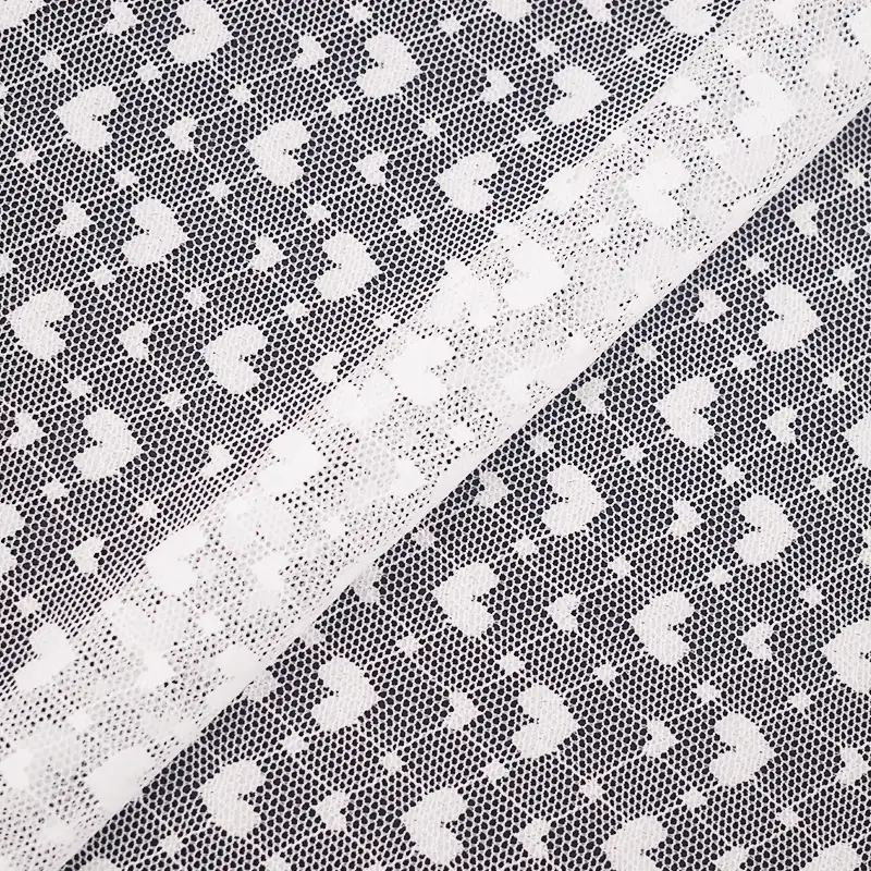 China Fabric for Skirt Lace Knit Fabric Nylon Spandex White color buy from China wholesaler bulk order at wholesale price free worldwide shipping Alibaba