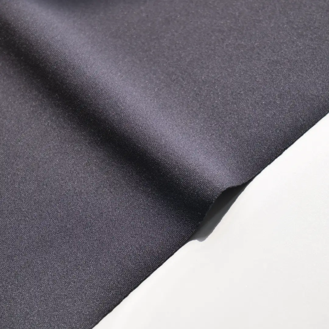 China Fabric for Pants,Jackets Scuba Knit Fabric Modal Spandex Polyester Black color buy from China wholesaler bulk order at wholesale price free worldwide shipping Alibaba
