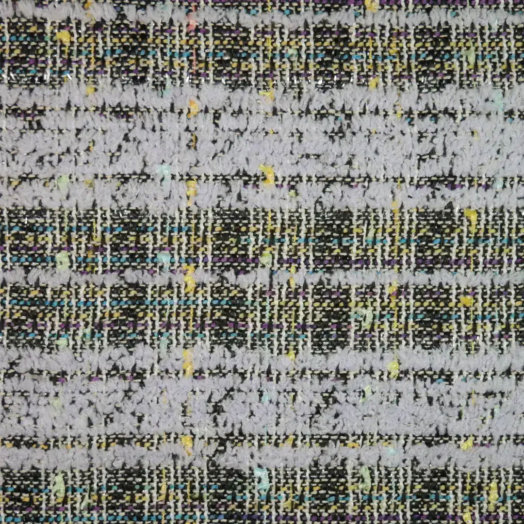 China Fabric for Skirt,Suit,Dresses (Cardigan Button)  Chanel-Style Fabric Woolen Polyester Black color buy from China wholesaler bulk order at wholesale price free worldwide shipping Alibaba