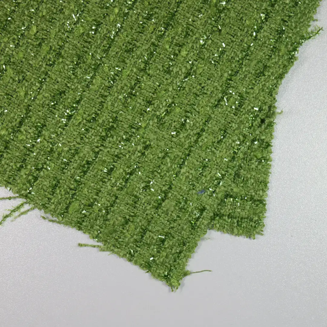 China Fabric for Jackets,Skirt,Suit,Uniform Chanel-Style Fabric Woolen Polyester Green color buy from China wholesaler bulk order at wholesale price free worldwide shipping Alibaba