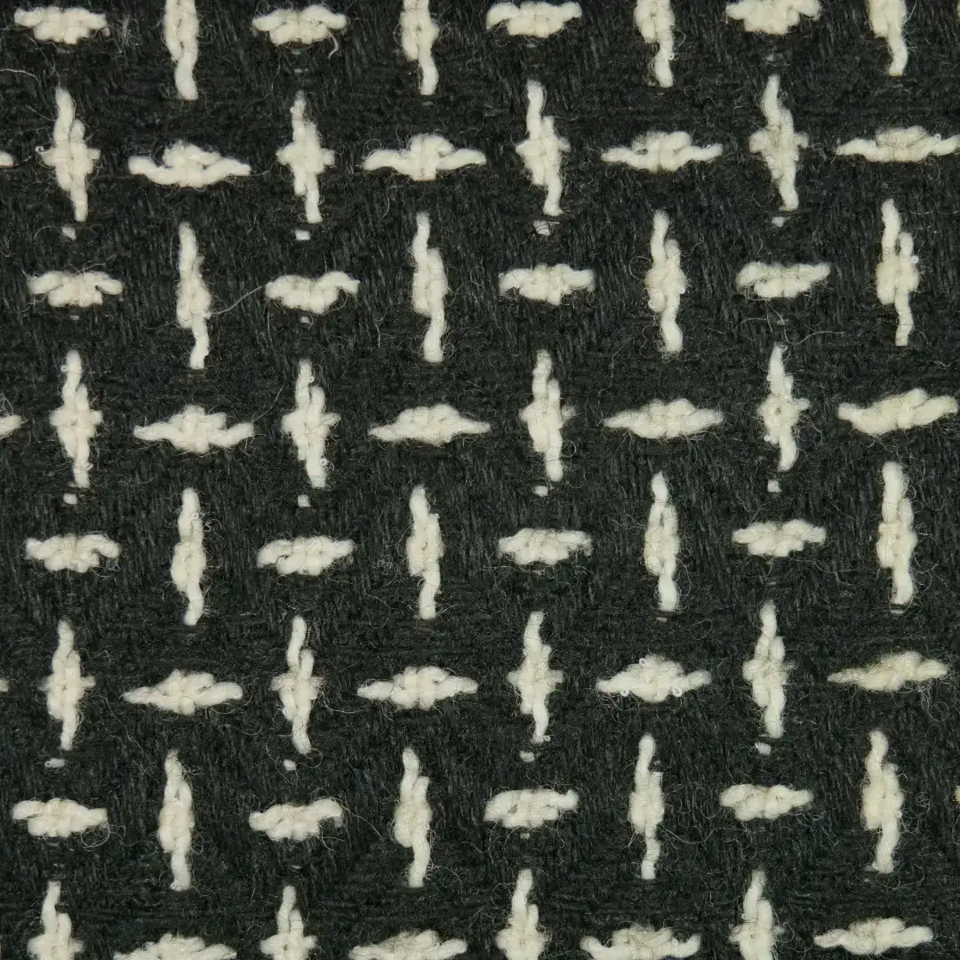 China Fabric for Skirt,Suit,Ski Suits,Uniform Chanel-Style Fabric Woolen Polyester Wool Acrylic Lurex Black color buy from China wholesaler bulk order at wholesale price free worldwide shipping Alibaba