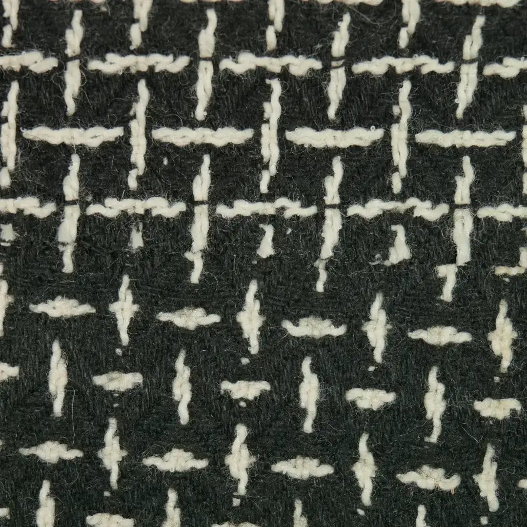 China Fabric for Skirt,Suit,Ski Suits,Uniform Chanel-Style Fabric Woolen Polyester Wool Acrylic Lurex Black color buy from China wholesaler bulk order at wholesale price free worldwide shipping Alibaba