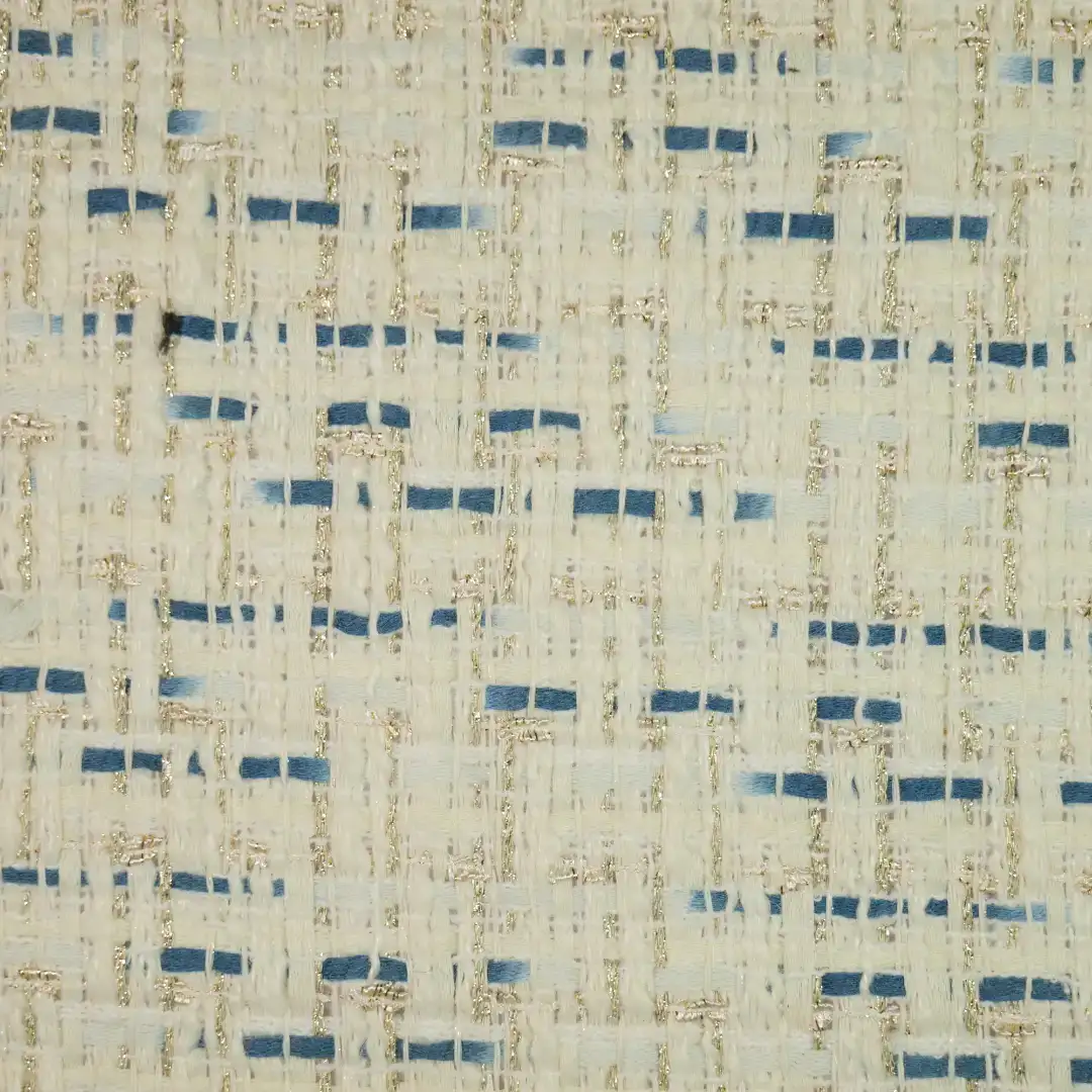 China Fabric for Jackets,Suit,Uniform Chanel-Style Fabric Woolen Polyester Wool Lurex Beige color buy from China wholesaler bulk order at wholesale price free worldwide shipping Alibaba