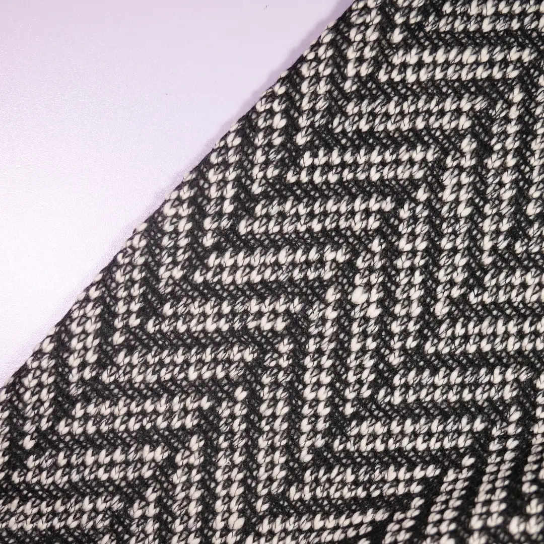 China Fabric for Open Cardigan ,Full-Zipper Cardigan ,Dresses (Cardigan Button)  Jacquard Knit Fabric Cotton Polyester Black color buy from China wholesaler bulk order at wholesale price free worldwide shipping Alibaba