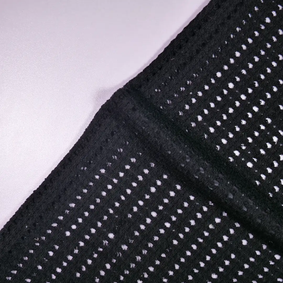 China Fabric for T-Shirt,Men’s Vest ,Round Neck Pullover ,Crew Neck Pullover  Jacquard Knit Fabric Cotton Spandex Black color buy from China wholesaler bulk order at wholesale price free worldwide shipping Alibaba