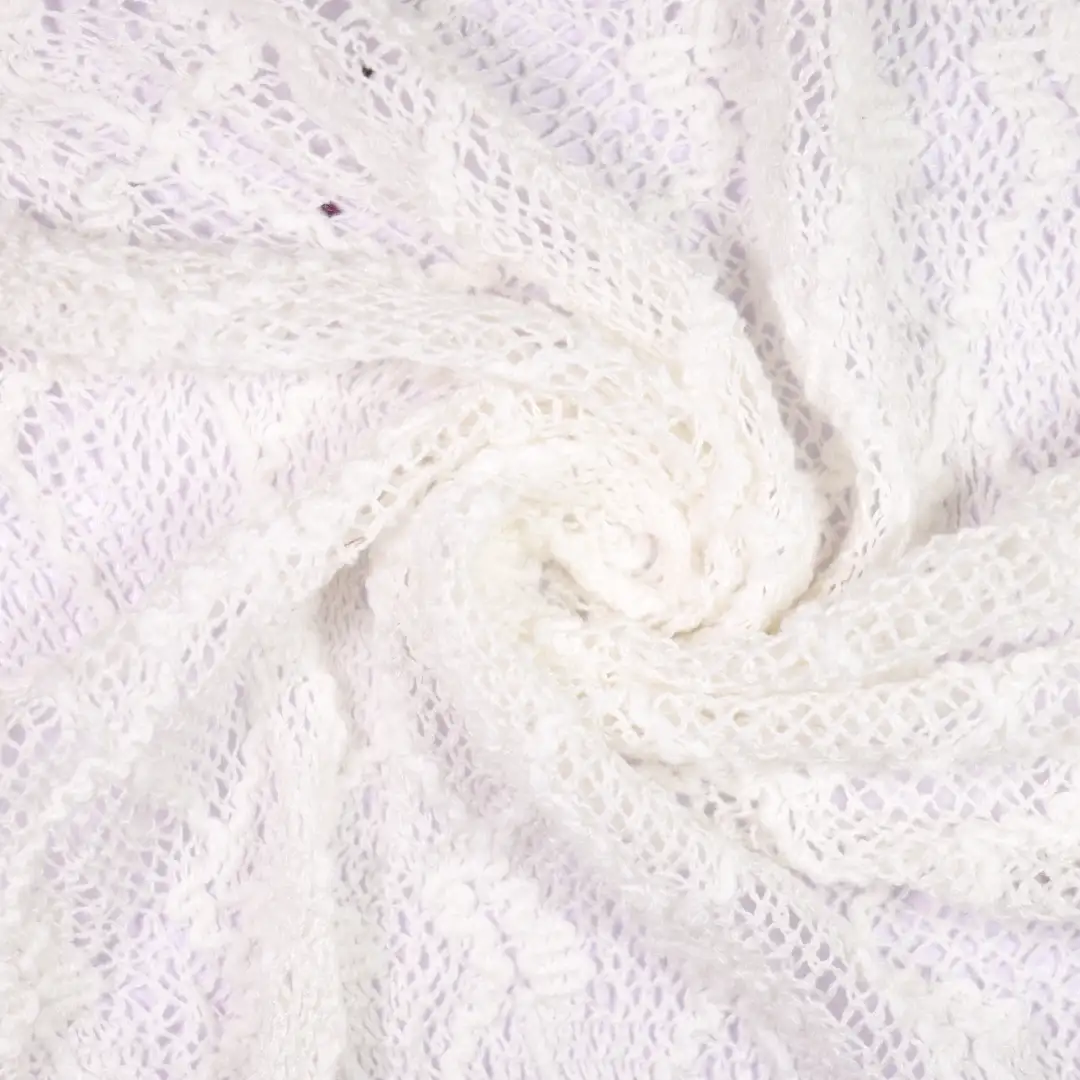 China Fabric for Dresses (Cardigan Button) ,Skirt  Jacquard Knit Fabric Polyester Rayon white color buy from China wholesaler bulk order at wholesale price free worldwide shipping Alibaba