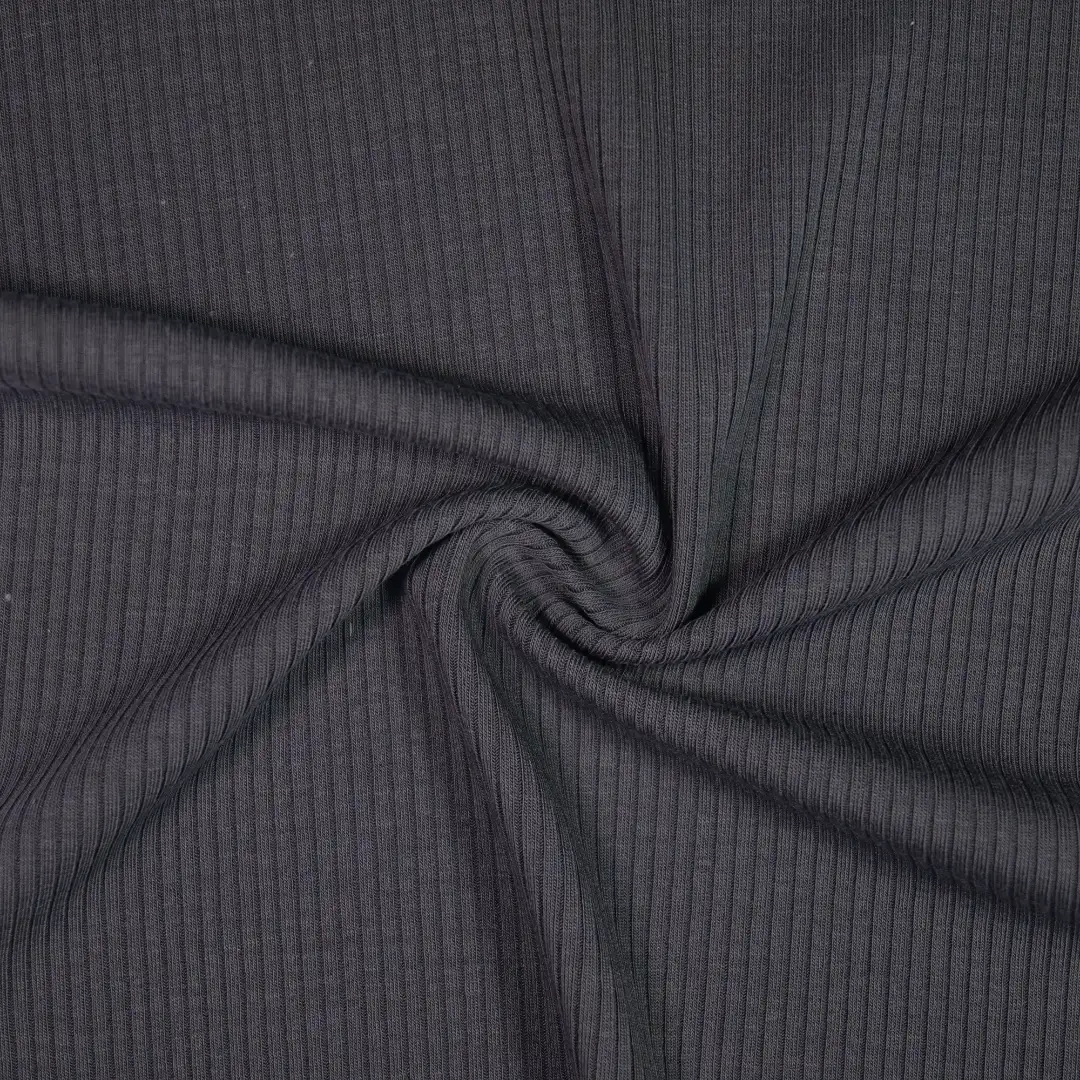 China Fabric for T-Shirt,Polo Shirt Rib Knit Fabric Tencel Acetate Spandex Black color buy from China wholesaler bulk order at wholesale price free worldwide shipping Alibaba