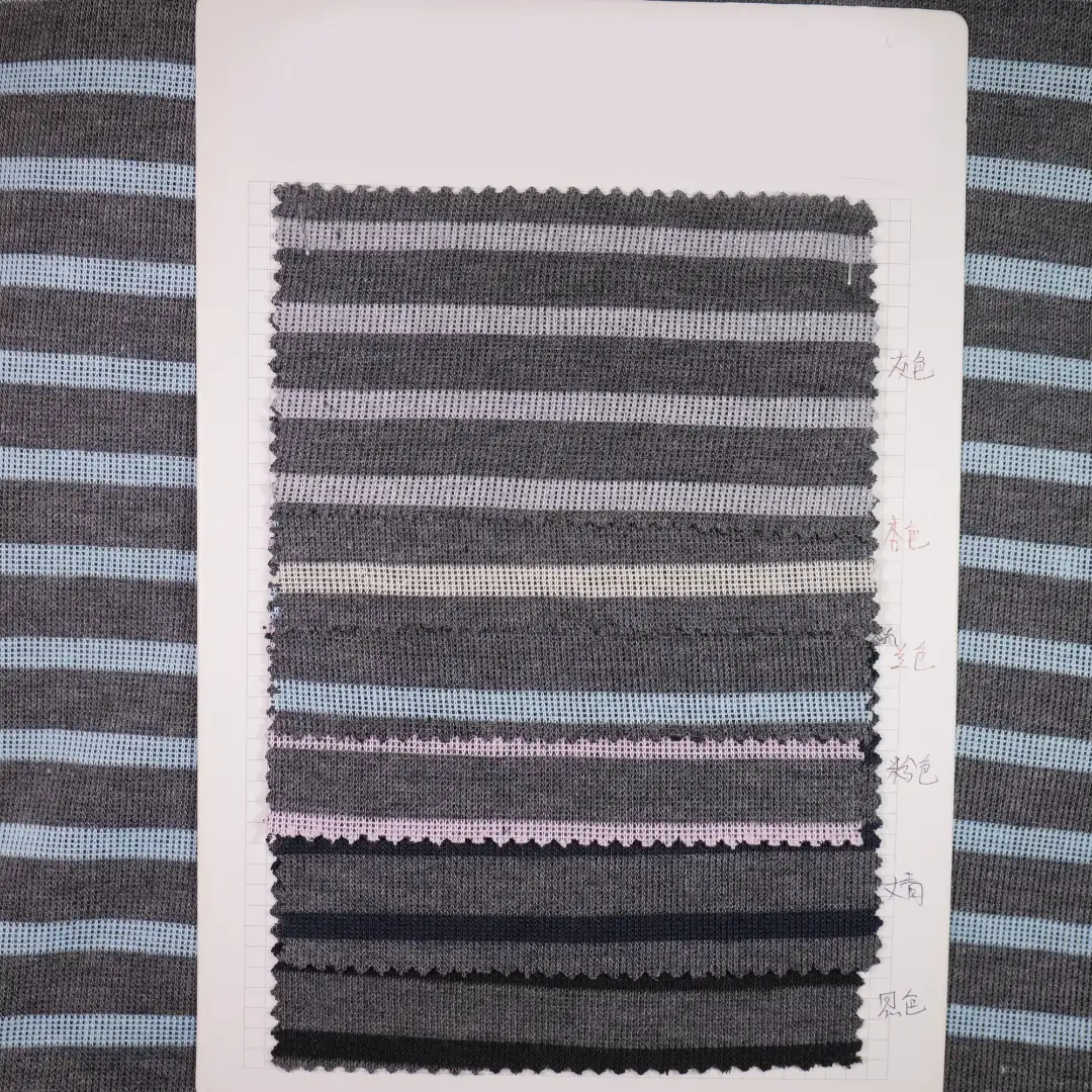 China Fabric for Full-Zipper Cardigan ,Crew Neck Pullover  Rib Knit Fabric Polyester Rayon Spandex Blue color buy from China wholesaler bulk order at wholesale price free worldwide shipping Alibaba