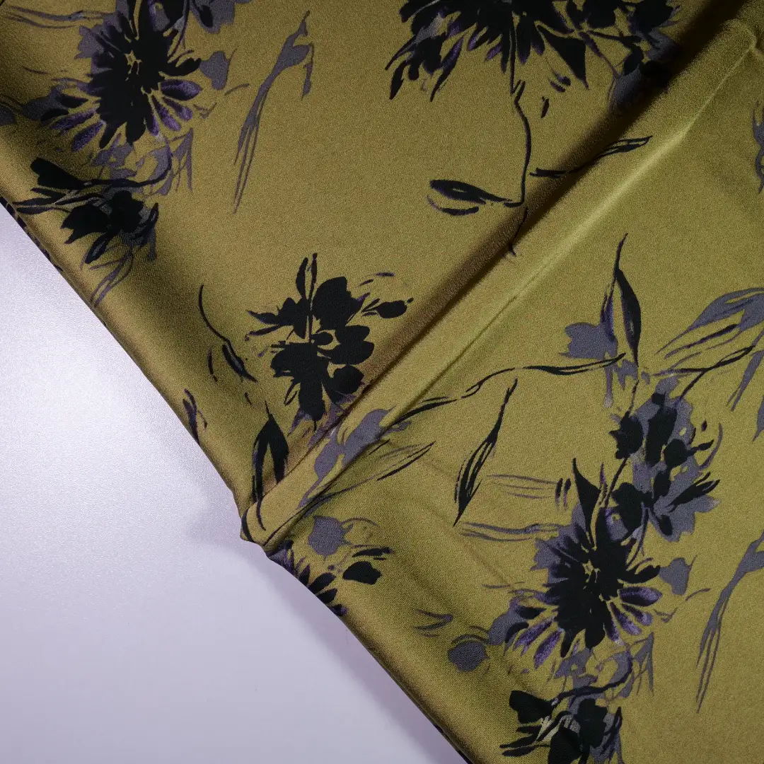 China Fabric for Pleated Midi Skirt,Drawstring Wide Leg Trousers,Ruffle Shirt Dress,Strap Midi Dress Bengaline Synthetic Woven Fabric Polyester olive color buy from China wholesaler bulk order at wholesale price free worldwide shipping Alibaba