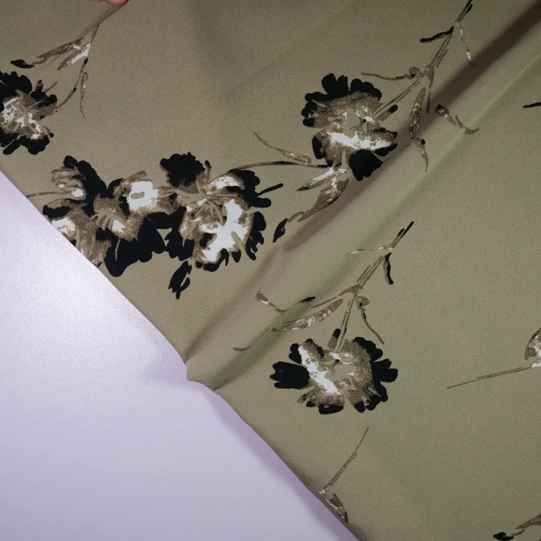 China Fabric for Pleated Midi Skirt,Strap Midi Dress,Wide Leg Capri Pants,Button Half-Placket Long Sleeve Shirt Poplin Synthetic Woven Fabric Polyester Khaki color buy from China wholesaler bulk order at wholesale price free worldwide shipping Alibaba