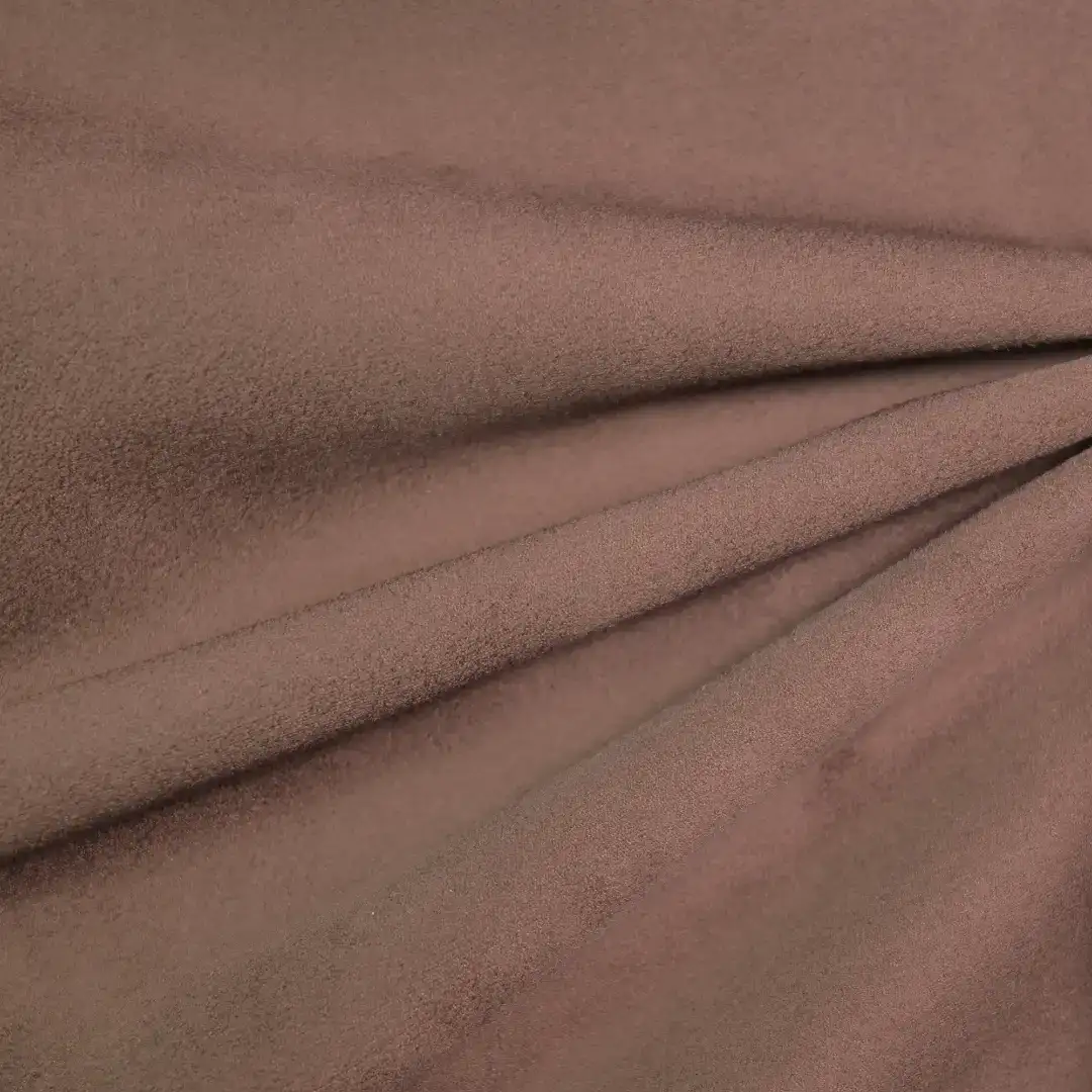 China Fabric for Jackets,Down Jacket,Uniform Warp Suede Knit Fabric Polyester brown color buy from China wholesaler bulk order at wholesale price free worldwide shipping Alibaba