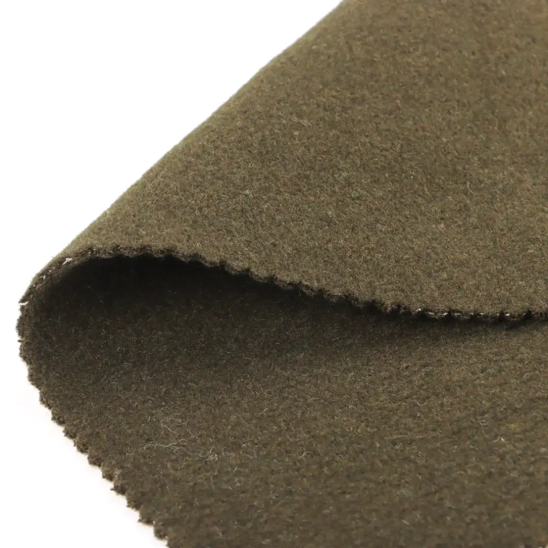China Fabric for Overcoat Woolen Cut Velvet Woolen Wool Other KHAKI color buy from China wholesaler bulk order at wholesale price free worldwide shipping Alibaba