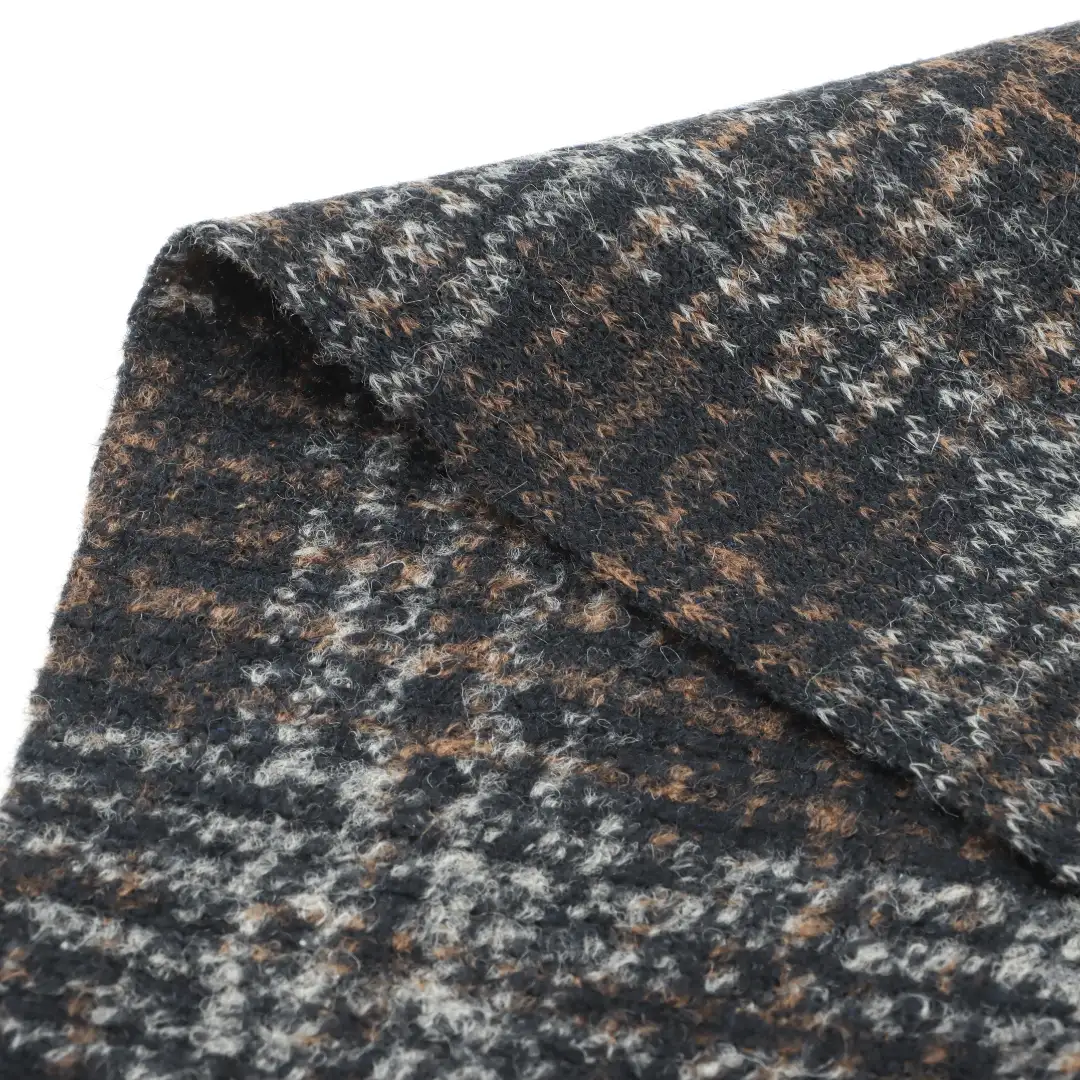 China Fabric for Pants,Overcoat,Skirt ,Buttonless Cardigan  Knit Woolen Fabric Woolen Polyester Acrylic Wool check color buy from China wholesaler bulk order at wholesale price free worldwide shipping Alibaba