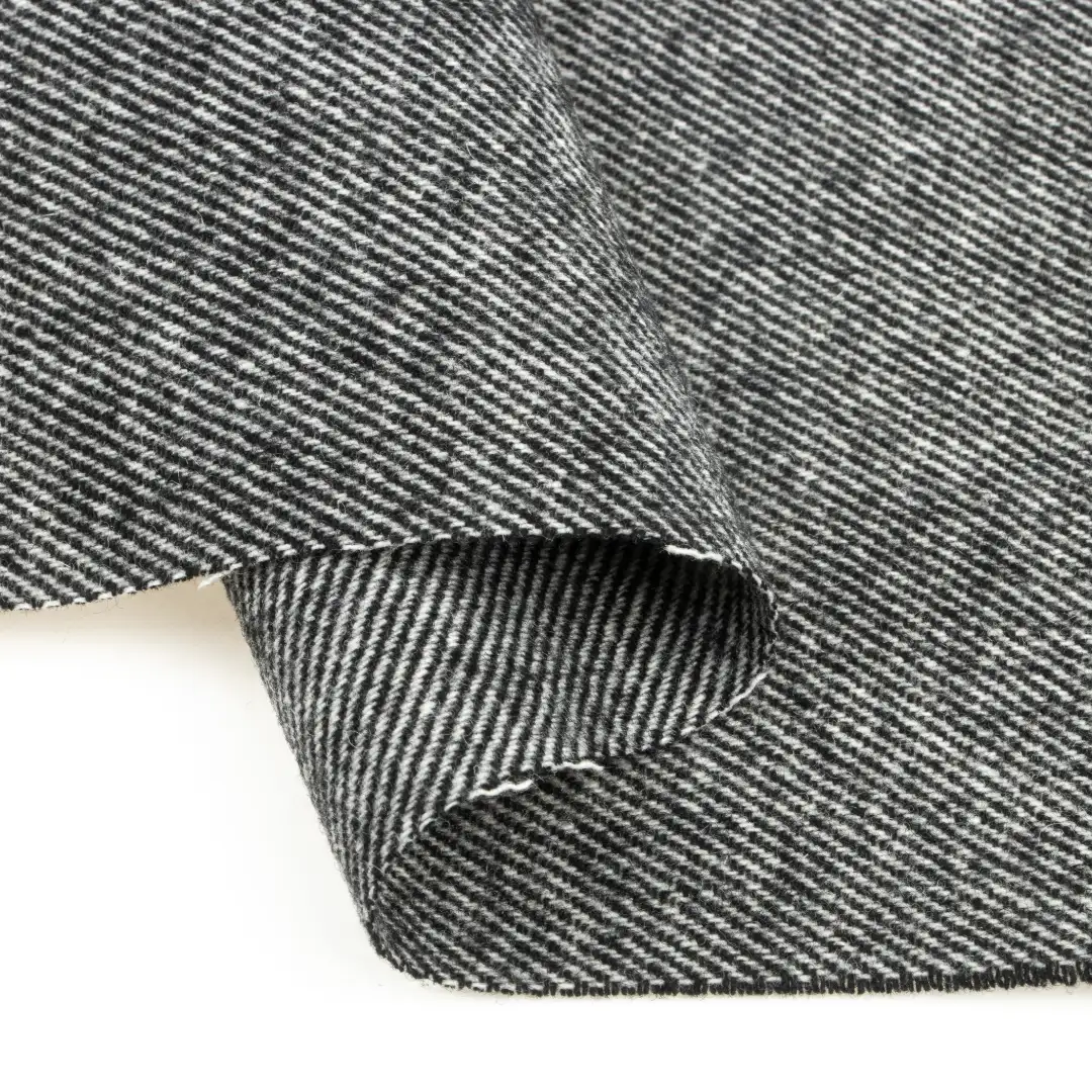 China Fabric for Suit Trouser,Blazer,Overcoat,Skirt ,Waist coat Woolen Twill Woolen Wool Polyester Viscose black-white color buy from China wholesaler bulk order at wholesale price free worldwide shipping Alibaba
