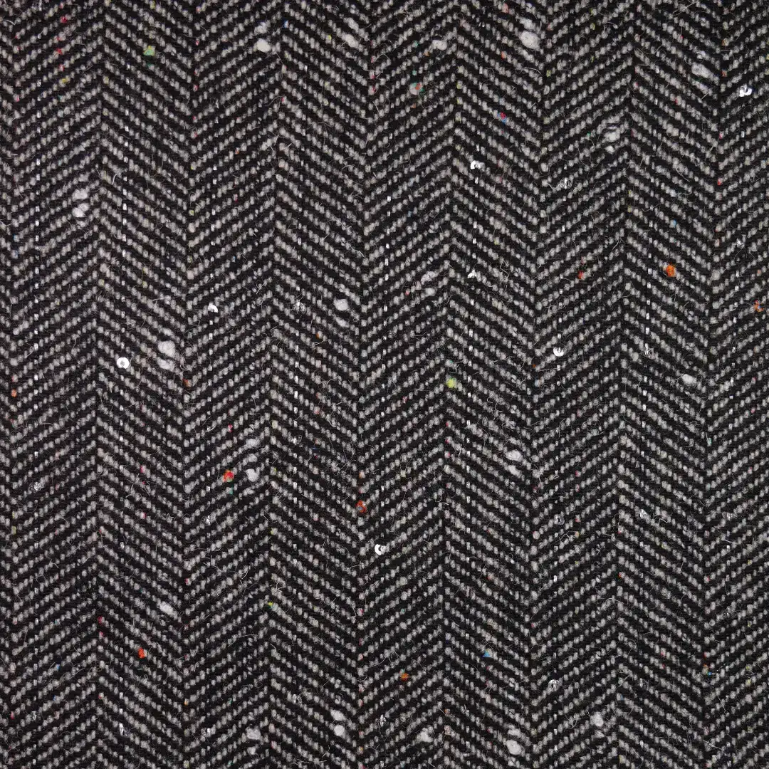 China Fabric for Suit Trouser,Blazer,Overcoat,Suit,Full-Zipper Cardigan  Chanel-Style Fabric Woolen Wool Polyester Chemical Fiber Black color buy from China wholesaler bulk order at wholesale price free worldwide shipping Alibaba