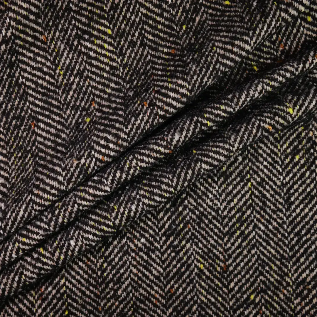 China Fabric for Jackets,Blazer,Overcoat,Suit Chanel-Style Fabric Woolen Polyester Wool Chemical Fiber Black color buy from China wholesaler bulk order at wholesale price free worldwide shipping Alibaba