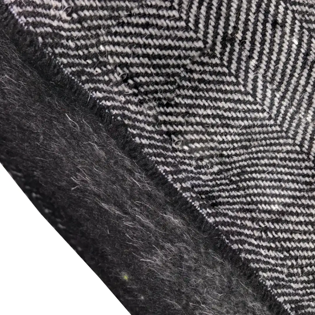 China Fabric for Blazer,Skirt ,Over Shirt,Bomber jacket Chanel-Style Fabric Woolen Wool Polyester Chemical Fiber Black color buy from China wholesaler bulk order at wholesale price free worldwide shipping Alibaba