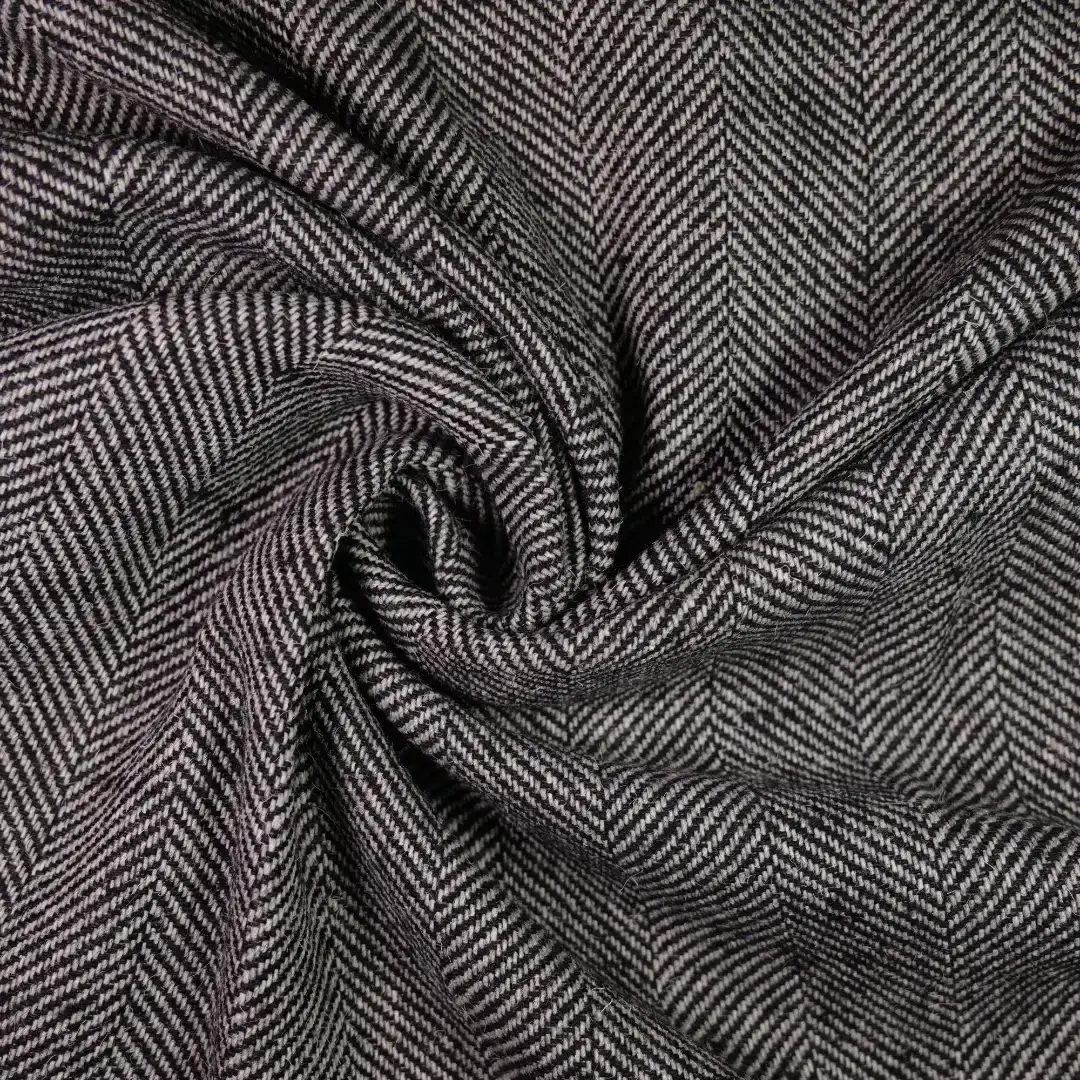 China Fabric for Blazer,Skirt ,Over Shirt,Bomber jacket Chanel-Style Fabric Woolen Wool Polyester Chemical Fiber Black color buy from China wholesaler bulk order at wholesale price free worldwide shipping Alibaba