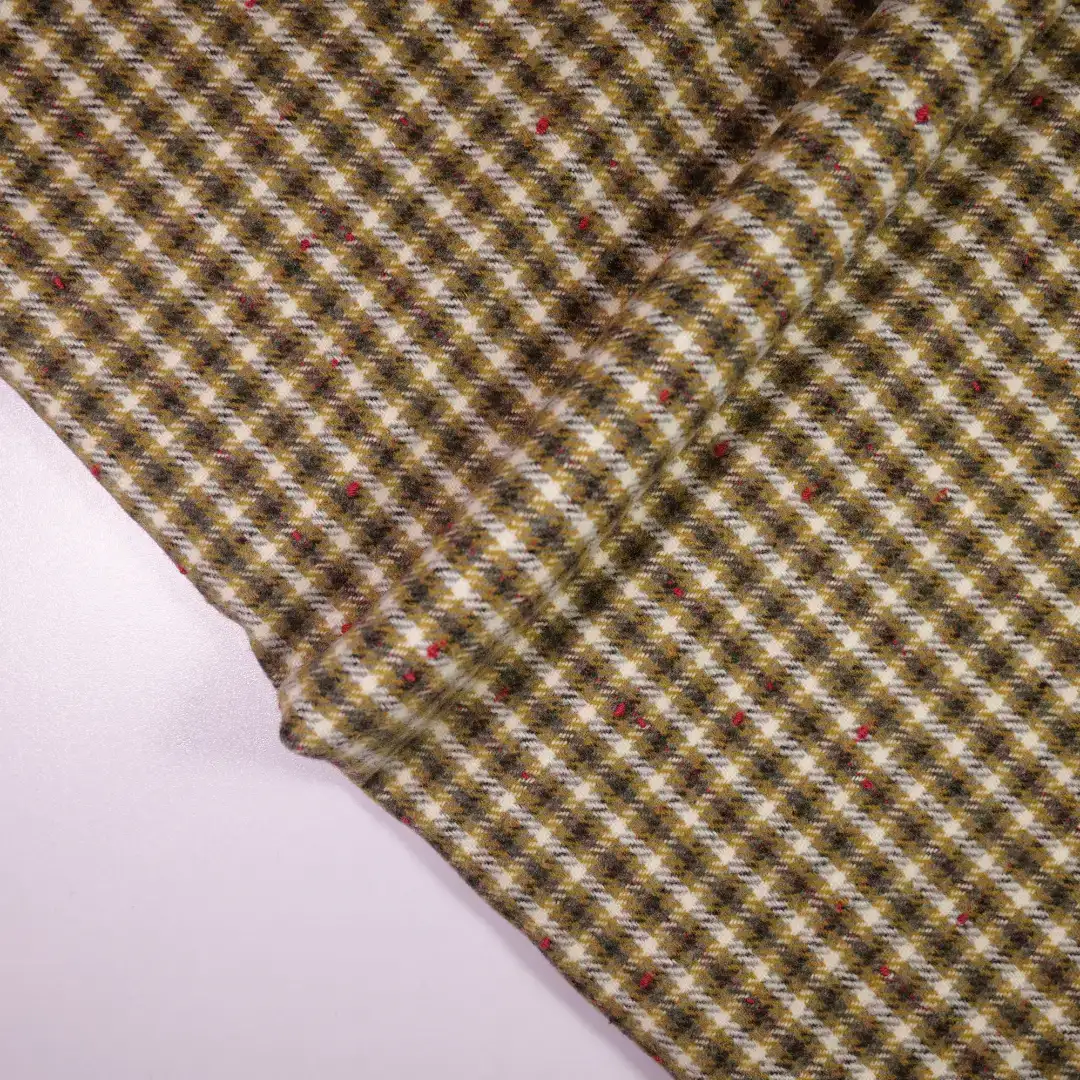 China Fabric for Suit,Uniform,Skirt  Chanel-Style Fabric Woolen Polyester Wool Chemical Fiber Yellow color buy from China wholesaler bulk order at wholesale price free worldwide shipping Alibaba