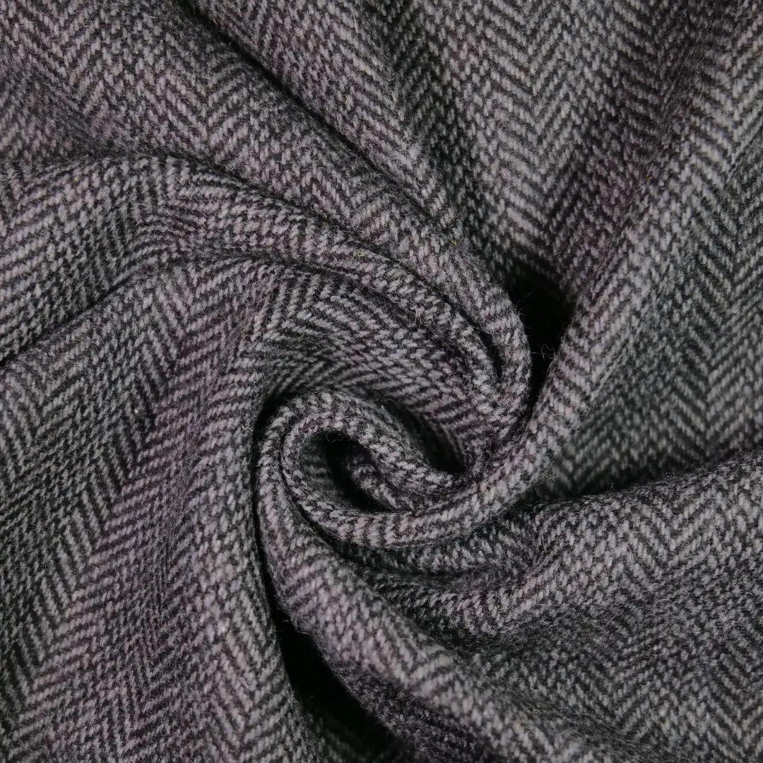 China Fabric for Suit Trouser,Jackets,Blazer,Overcoat,Suit Chanel-Style Fabric Woolen Polyester Chemical Fiber Wool DarkGrey color buy from China wholesaler bulk order at wholesale price free worldwide shipping Alibaba