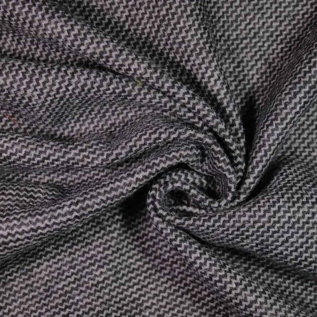 China Fabric for Pants,Jackets,Blazer,Overcoat Chanel-Style Fabric Woolen Polyester Chemical Fiber Wool Black color buy from China wholesaler bulk order at wholesale price free worldwide shipping Alibaba