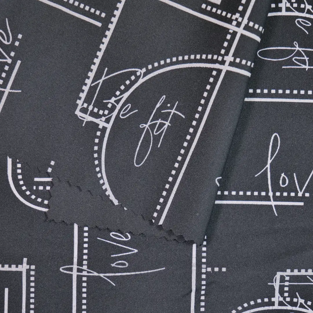 China Fabric for T-Shirt Super Stretch Knit Fabric Polyester Spandex white&black color buy from China wholesaler bulk order at wholesale price free worldwide shipping Alibaba