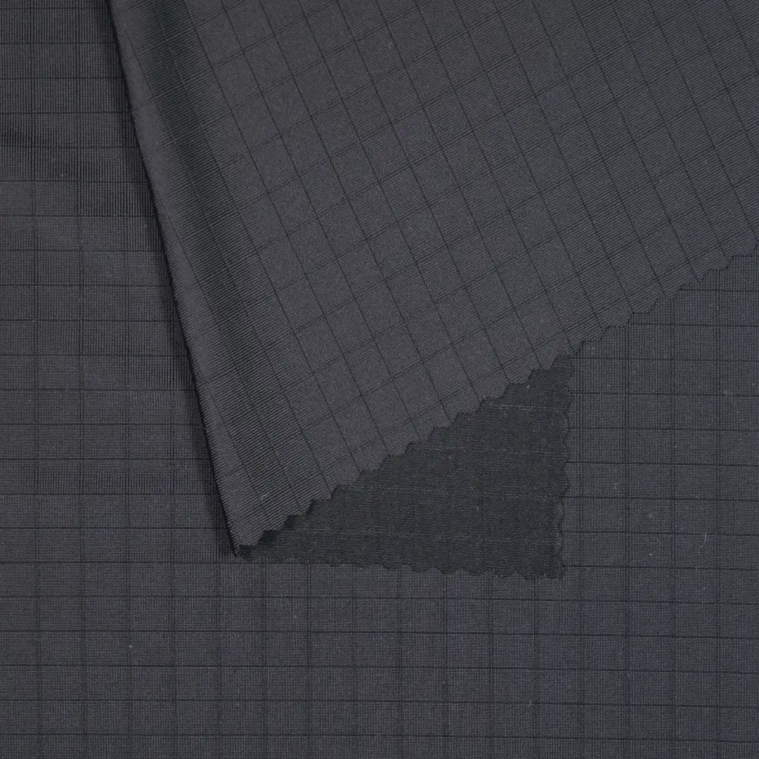 China Fabric for T-Shirt Jacquard Knit Fabric Nylon Polyester Spandex black color buy from China wholesaler bulk order at wholesale price free worldwide shipping Alibaba