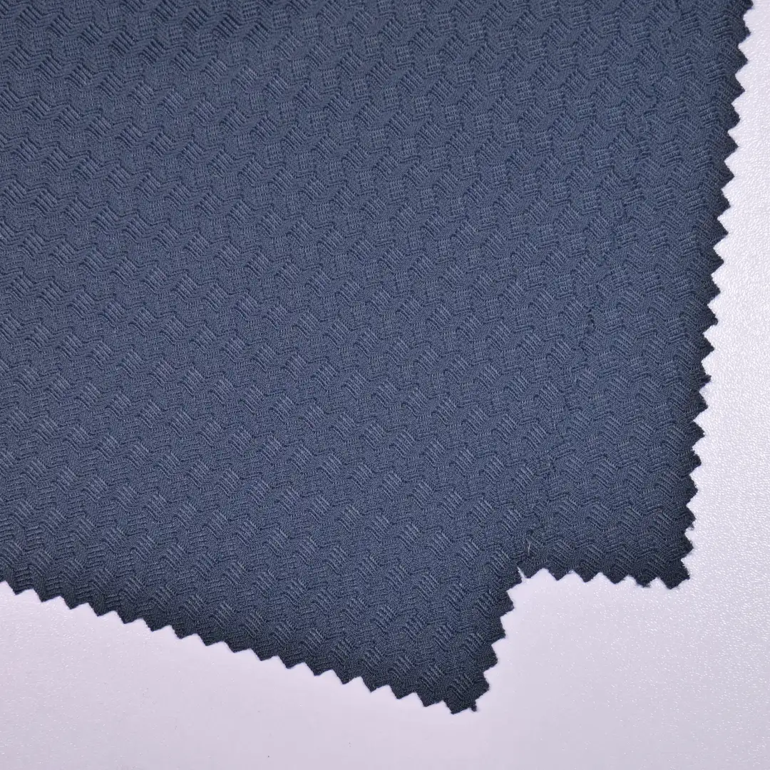 China Fabric for T-Shirt,Polo Shirt Jacquard Knit Fabric Nylon Spandex blue color buy from China wholesaler bulk order at wholesale price free worldwide shipping Alibaba