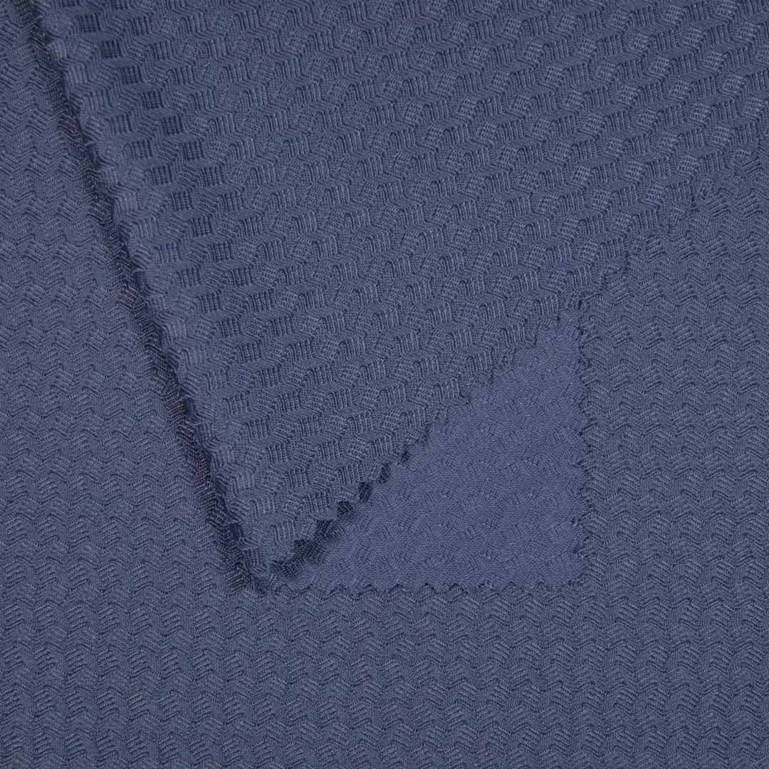 China Fabric for T-Shirt,Polo Shirt Jacquard Knit Fabric Nylon Spandex blue color buy from China wholesaler bulk order at wholesale price free worldwide shipping Alibaba