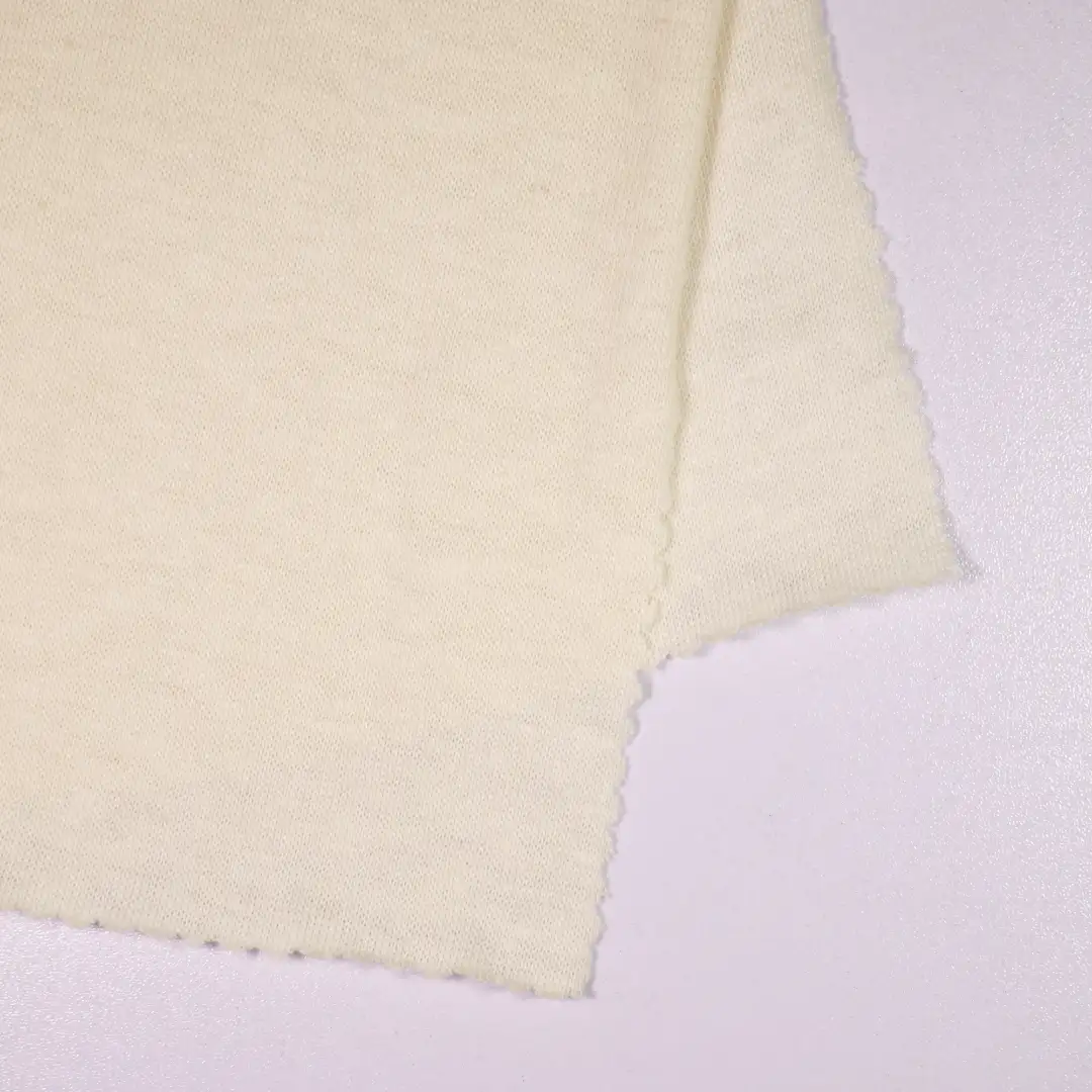 China Fabric for Blouse Hacci Knit Fabric Cotton Linen Beige color buy from China wholesaler bulk order at wholesale price free worldwide shipping Alibaba