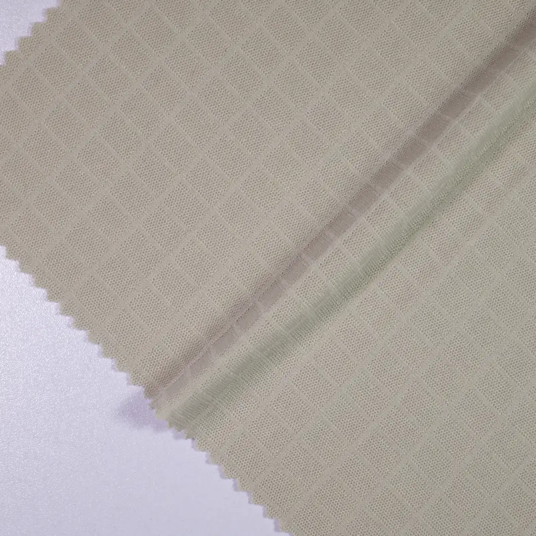 China Fabric for T-Shirt,Polo Shirt Jacquard Knit Fabric Polyester Khaki color buy from China wholesaler bulk order at wholesale price free worldwide shipping Alibaba