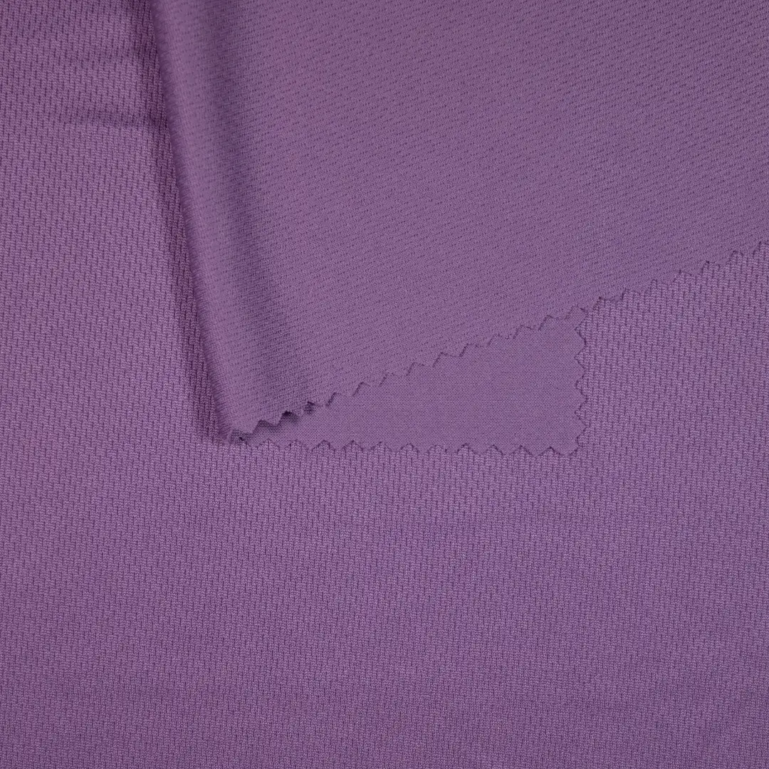 China Fabric for T-Shirt,Polo Shirt Birdeye Mesh Knit Fabric Polyester purple color buy from China wholesaler bulk order at wholesale price free worldwide shipping Alibaba