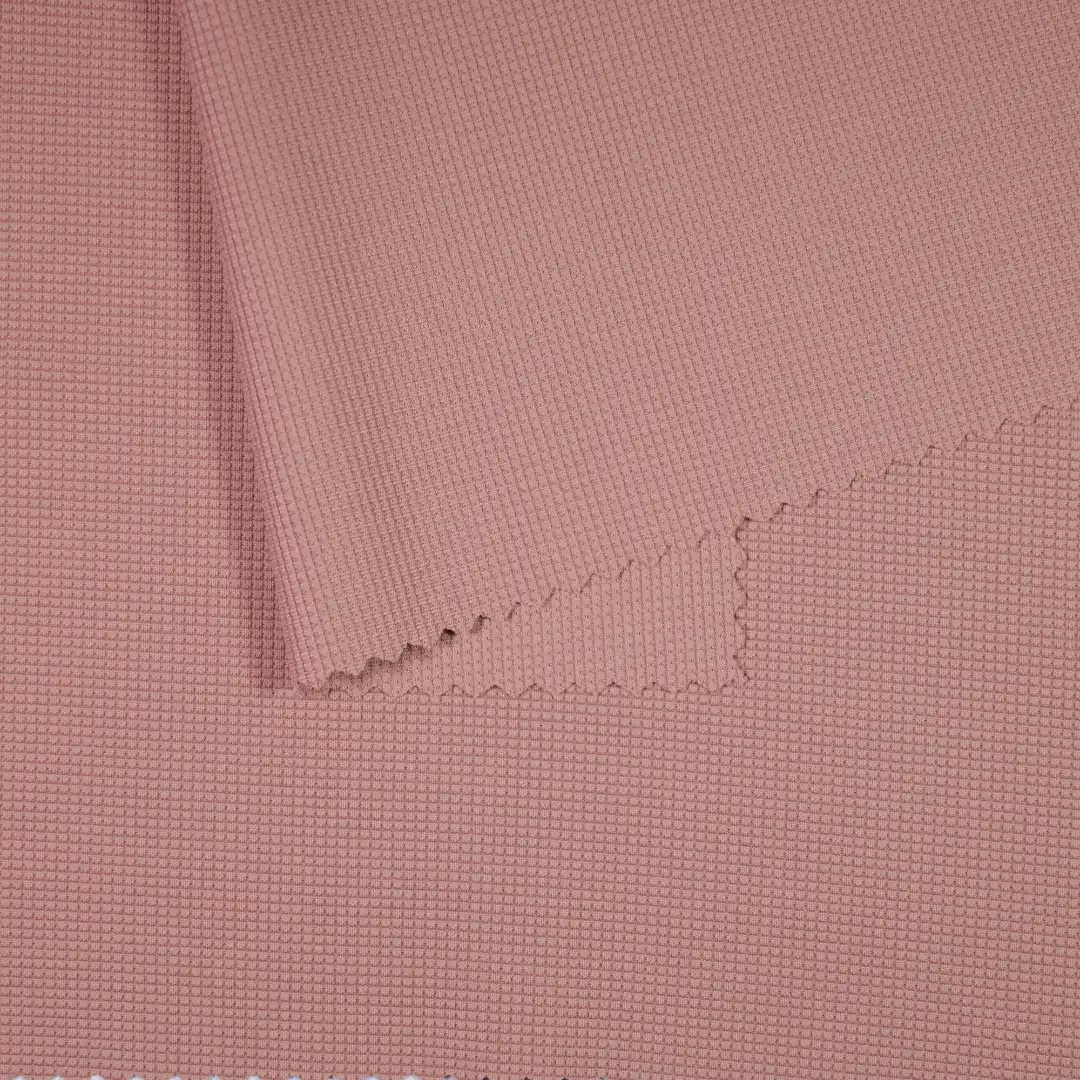 China Fabric for T-Shirt,Polo Shirt Jacquard Knit Fabric Polyester Spandex pink color buy from China wholesaler bulk order at wholesale price free worldwide shipping Alibaba