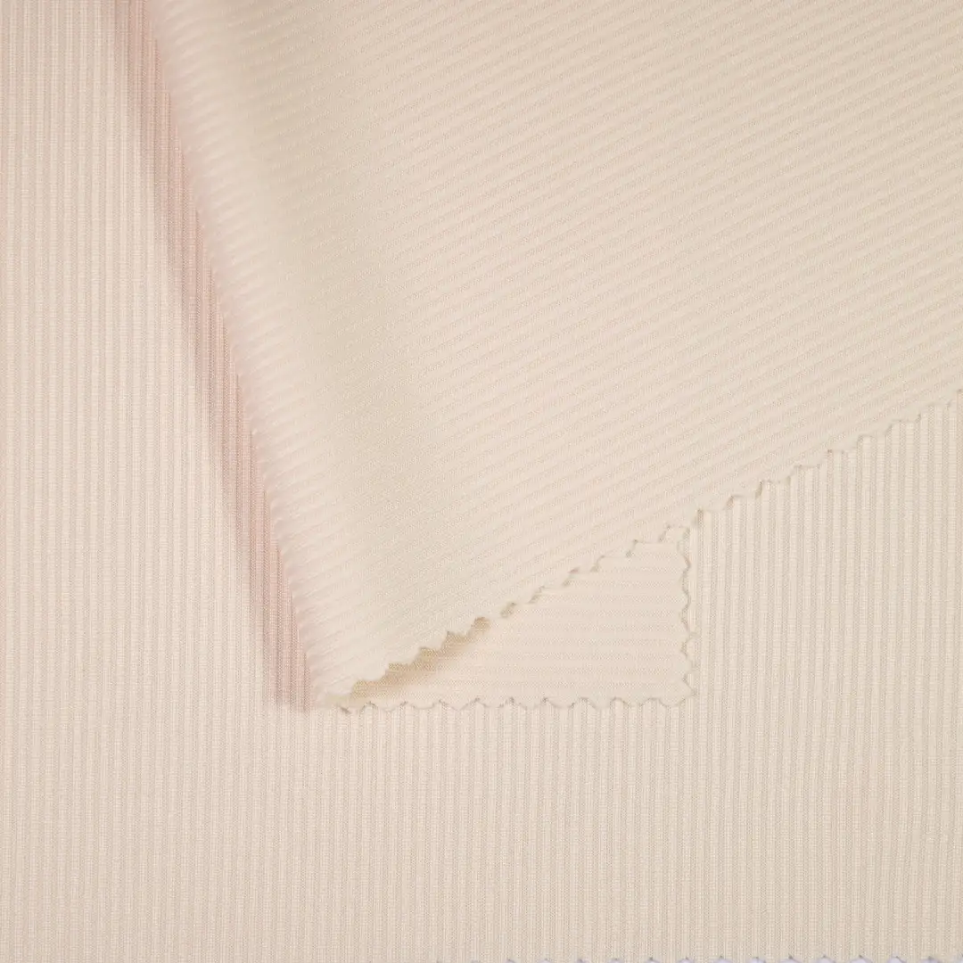 China Fabric for Tank Top,Hoodie Rib Knit Fabric Polyester Spandex Khaki color buy from China wholesaler bulk order at wholesale price free worldwide shipping Alibaba
