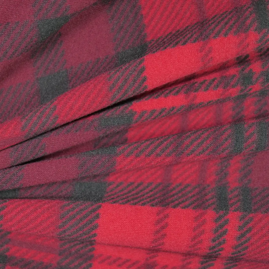 China Fabric for Shirt,Skirt,Padded Jacket Yarn-dyed fabric Knit Fabric Polyester red color buy from China wholesaler bulk order at wholesale price free worldwide shipping Alibaba