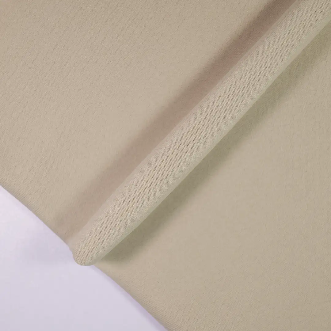 China Fabric for T-Shirt,Skirt,Shorts,Strap Midi Dress French Terry Knit Fabric Polyester beige color buy from China wholesaler bulk order at wholesale price free worldwide shipping Alibaba