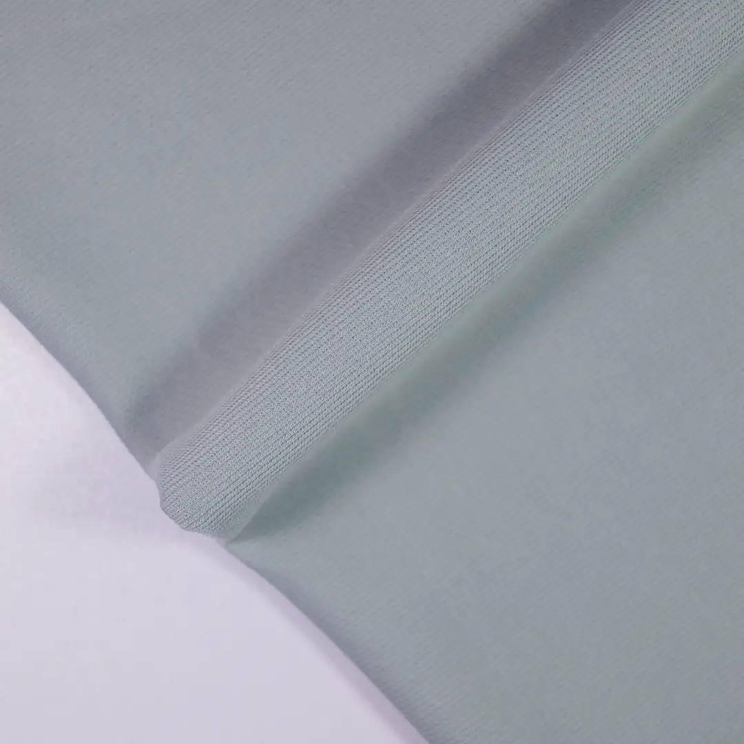 China Fabric for T-Shirt,Polo Shirt Pique Knit Fabric Polyester gray color buy from China wholesaler bulk order at wholesale price free worldwide shipping Alibaba