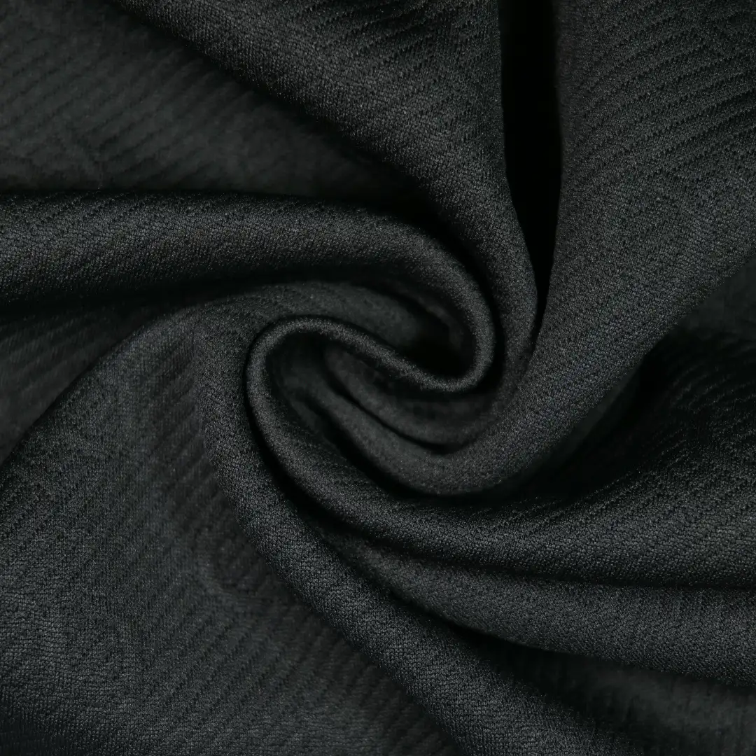 China Fabric for Shirt,Jackets,Open Waistcoat Jacquard Knit Fabric Polyester Spandex black&white color buy from China wholesaler bulk order at wholesale price free worldwide shipping Alibaba