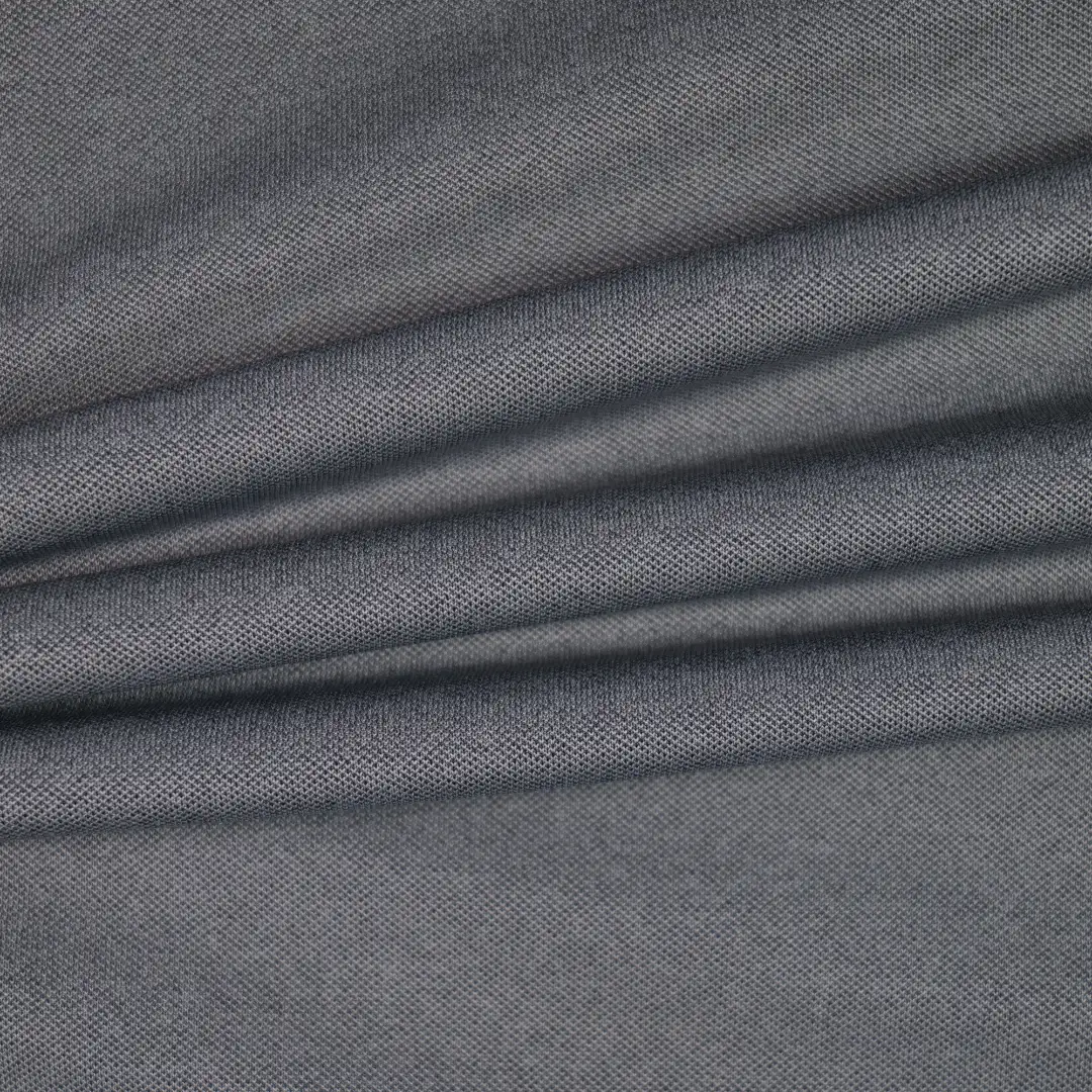 China Fabric for T-Shirt,Polo Shirt Pique Knit Fabric Polyester gray color buy from China wholesaler bulk order at wholesale price free worldwide shipping Alibaba