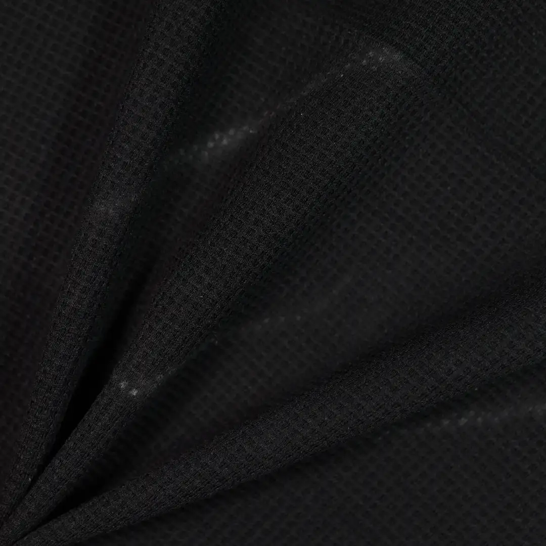 China Fabric for Hoodie,Trench Coat Rib Knit Fabric Polyester Spandex BLACK color buy from China wholesaler bulk order at wholesale price free worldwide shipping Alibaba