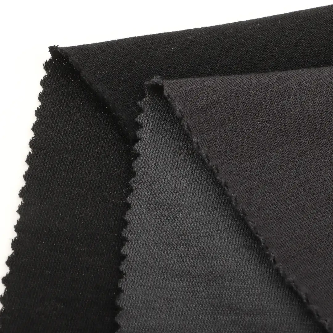 China Fabric for T-Shirt,Polo Shirt,Tank Top Interlock Knit Fabric Wool Bamboo Nylon black color buy from China wholesaler bulk order at wholesale price free worldwide shipping Alibaba