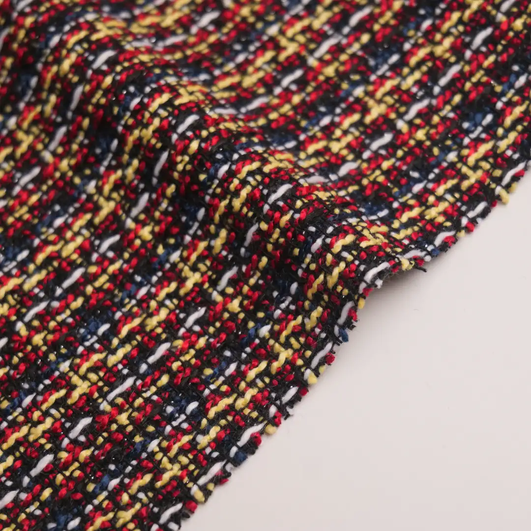 China Fabric for Overcoat Woolen Jacquard Woolen Polyester Colorful color buy from China wholesaler bulk order at wholesale price free worldwide shipping Alibaba