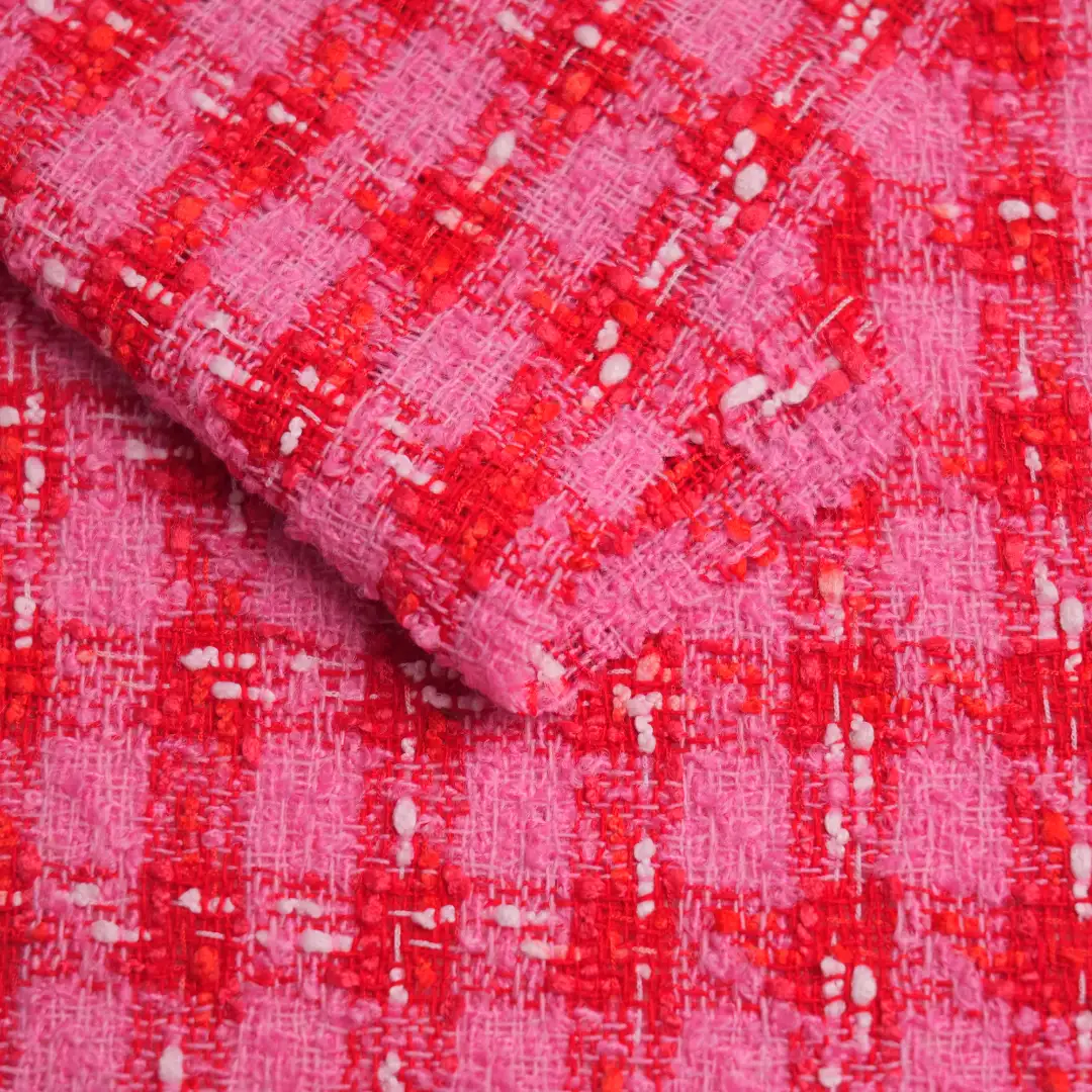 China Fabric for Overcoat Chanel-Style Fabric Woolen Polyester RED color buy from China wholesaler bulk order at wholesale price free worldwide shipping Alibaba