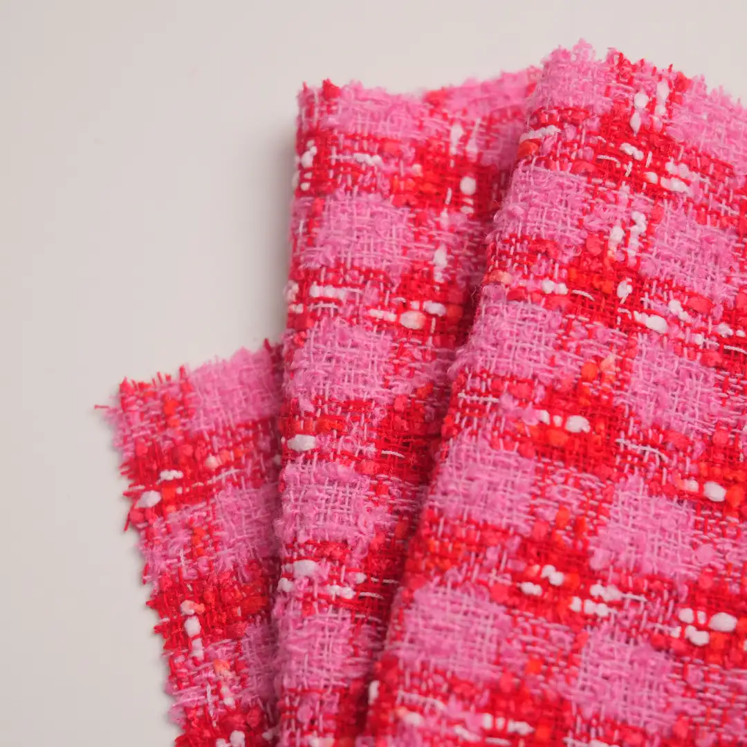 China Fabric for Overcoat Chanel-Style Fabric Woolen Polyester RED color buy from China wholesaler bulk order at wholesale price free worldwide shipping Alibaba