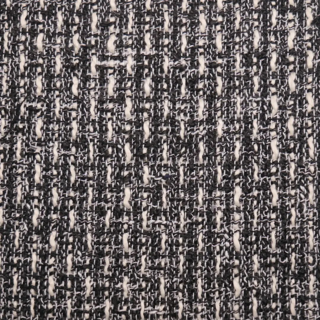 China Fabric for Blazer,Trench Coat,Overcoat Chanel-Style Fabric Woolen Polyester white&black color buy from China wholesaler bulk order at wholesale price free worldwide shipping Alibaba