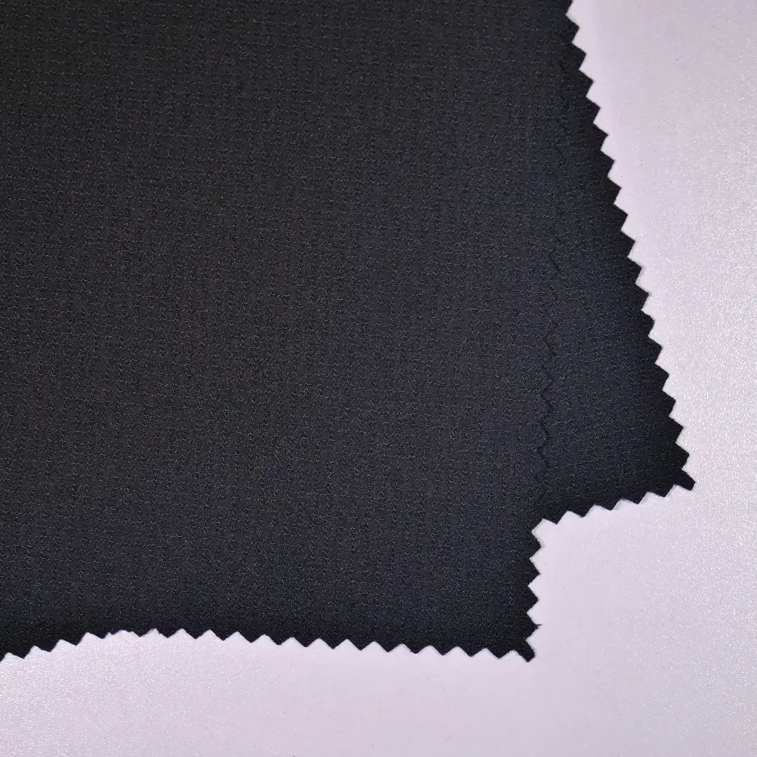 China Fabric for Uniform Polyester Jacquard Synthetic Woven Fabric Polyester Spandex black color buy from China wholesaler bulk order at wholesale price free worldwide shipping Alibaba