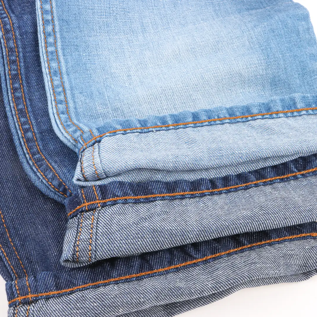 China Fabric for Pants,Denim Jacket Cotton/Linen Denim Denim Linen Organic Cotton indigo color buy from China wholesaler bulk order at wholesale price free worldwide shipping Alibaba
