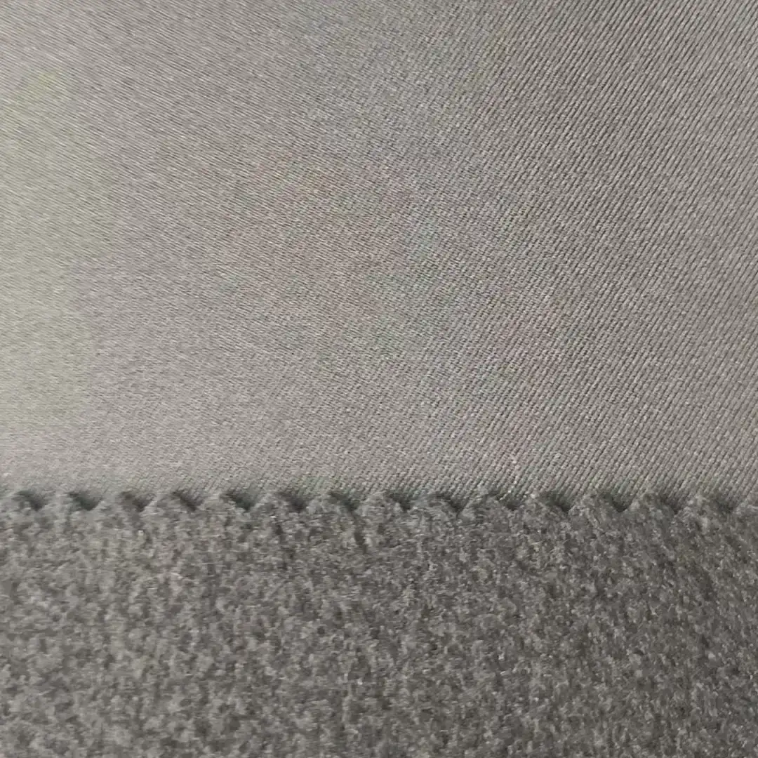 China Fabric for Jackets,Trench Coat,Padded Jacket,Ski Suits,Waist coat Composite fabric Synthetic Woven Fabric Polyester Black color buy from China wholesaler bulk order at wholesale price free worldwide shipping Alibaba